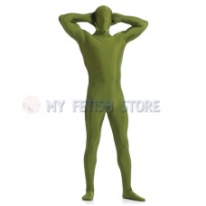Full Body Army green Lycra Spandex Bodysuit Solid Color Zentai suit Halloween Fancy Dress Costume Full Body Army green Lycra Spandex Bodysuit Solid Color Zentai suit Halloween Fancy Dress Costume